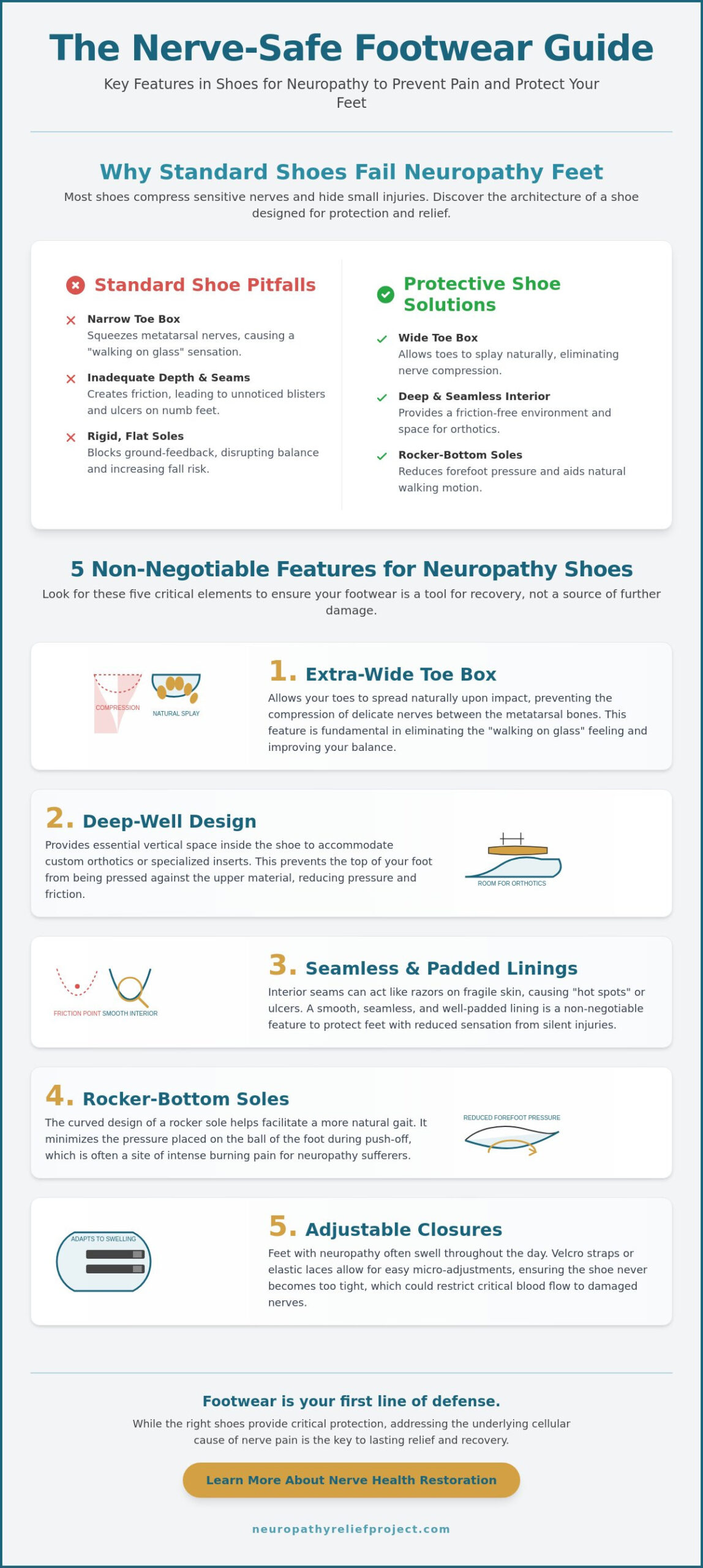 Best Shoes for Neuropathy Feet: A Specialist’s Guide to Comfort and Nerve Protection