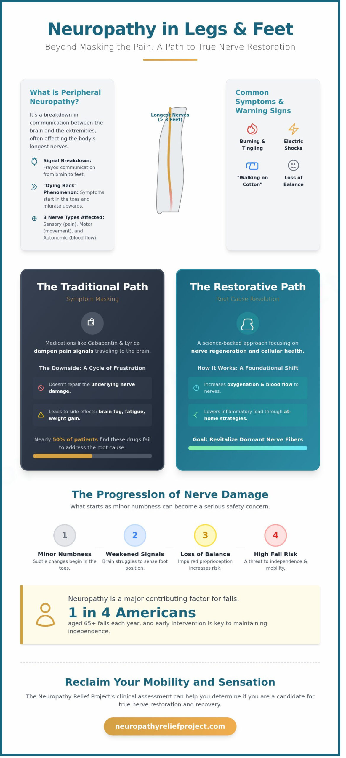 Comprehensive Treatment for Neuropathy in Legs and Feet: Beyond Masking the Pain