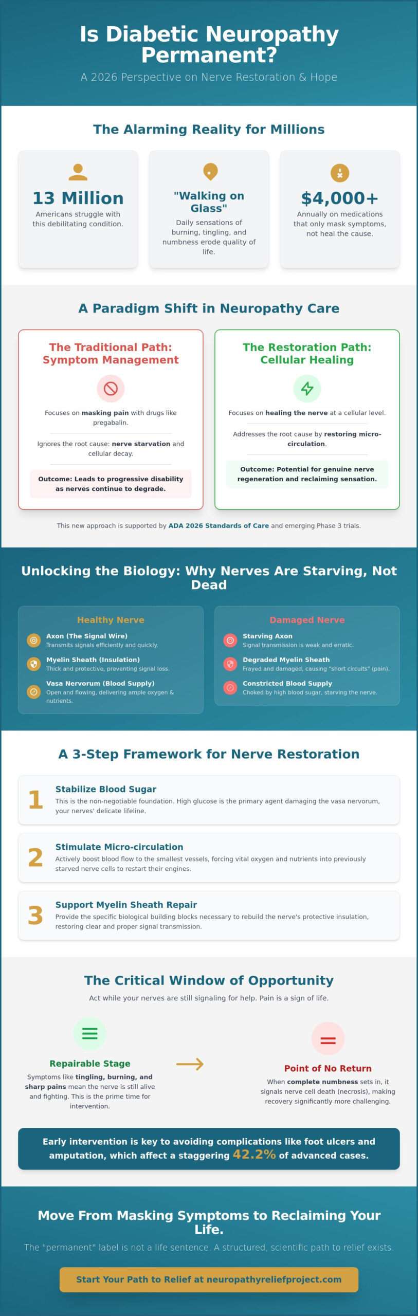 Is Diabetic Neuropathy Permanent? Understanding Nerve Restoration in 2026