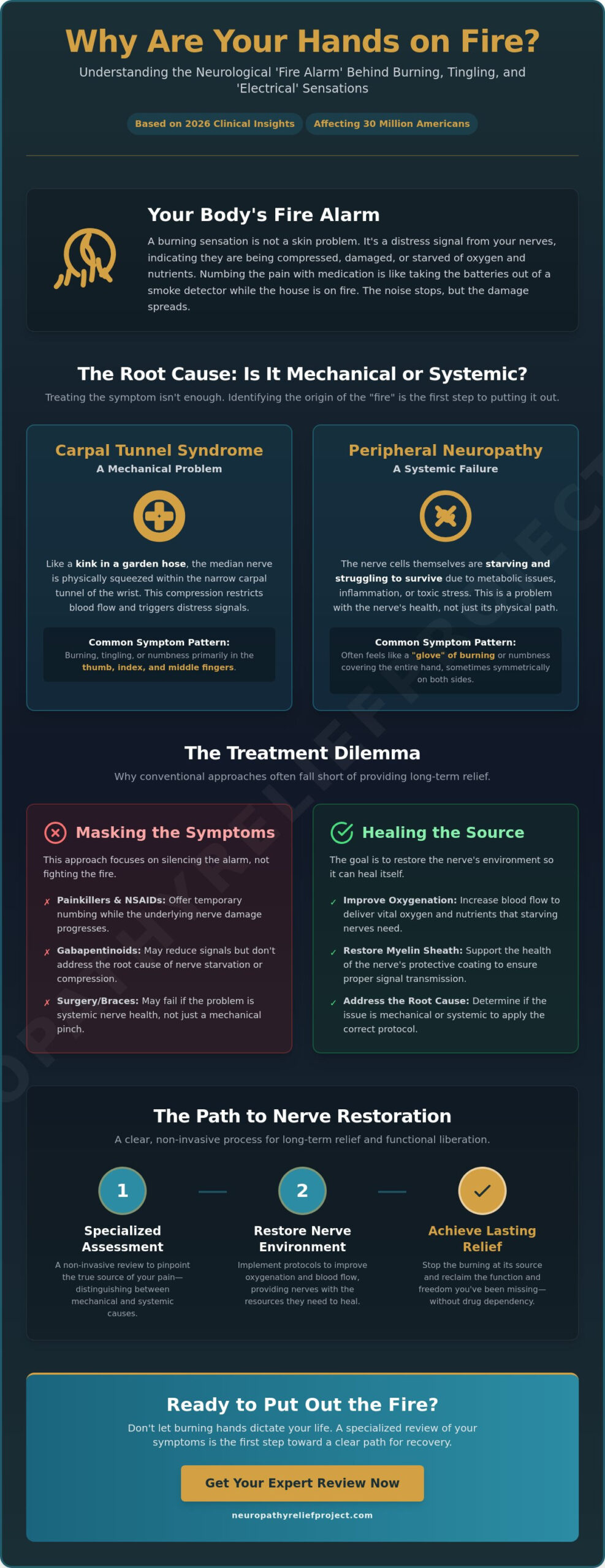 Burning Sensation in Fingers and Hands: Causes, Relief, and Nerve Restoration in 2026